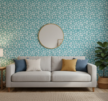 Papel de parede floral flores "chic de vovó" - TenStickers