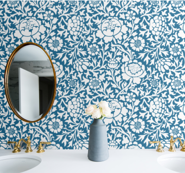 papel de parede floral motivo de elegância floral - TenStickers