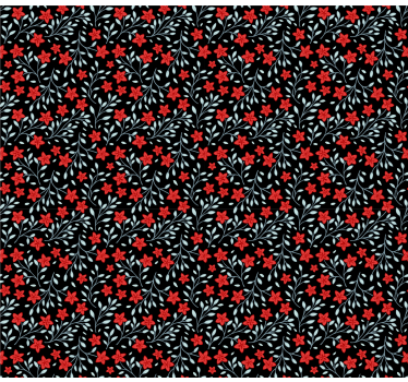 papel de parede floral tapeçaria floral - TenStickers