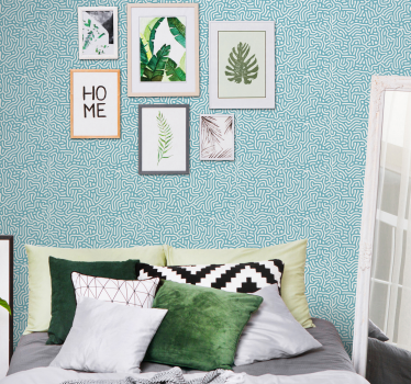 papel de parede flores Coral abstrato - TenStickers