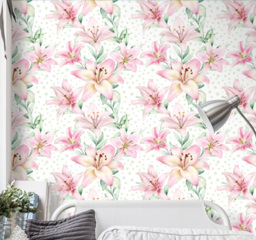 papel de parede flores Wilflowers botânicos aquarella - TenStickers