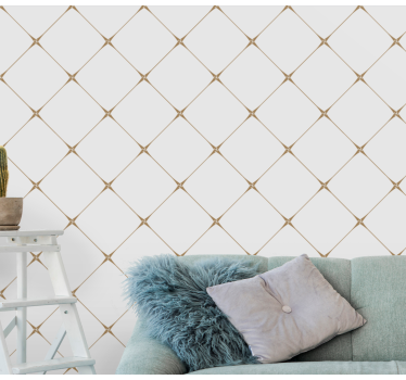 papel de parede florido Elegante padrão ornamental cinza - TenStickers
