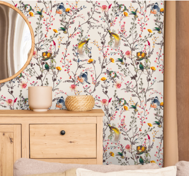 papel de parede florido produtofloral naturalista - TenStickers