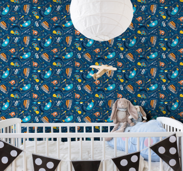 Papel de parede de animais baleias e tartarugas - TenStickers