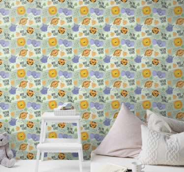 Papel de parede infantil Na selva - TenStickers