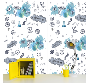 Papel de parede juvenil Química - TenStickers