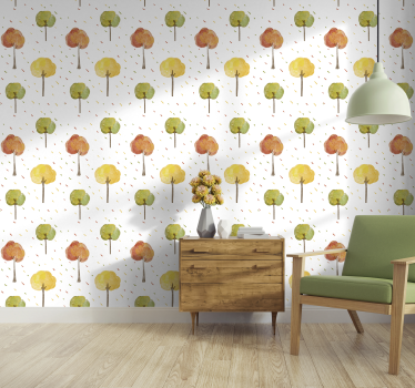 papel parede natureza árvores de outono - TenStickers