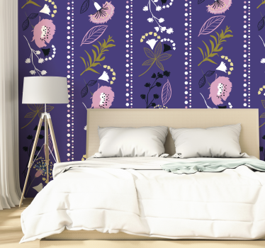 papel parede natureza estilo floral - TenStickers