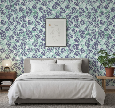 Papel de parede para quarto com flores tropicais coloridas - TenStickers