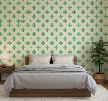 Papel de parede para quarto cruzamentos coloridos - TenStickers