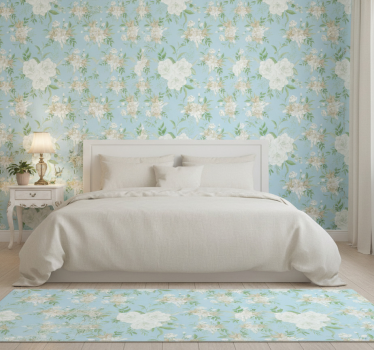 Papel de parede para quarto estilo grandmillenial floral - TenStickers