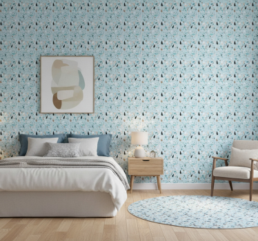 Papel de parede para quarto estilo terrazzo - TenStickers