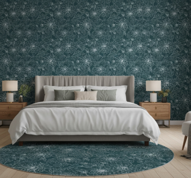 Papel de parede para quarto flores brancas grandmillenial - TenStickers