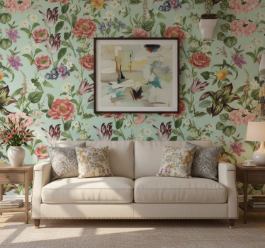 Papel de parede para quarto flores coloridas da primavera - TenStickers