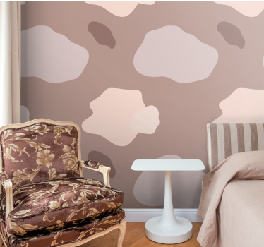 papel de parede para quarto motivo de nuvem abstrata - TenStickers