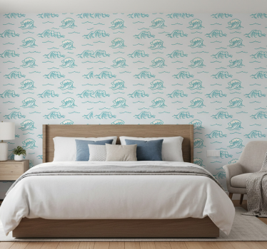 Papel de parede para quarto onda do mar - TenStickers