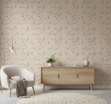 Papel de parede para quarto pedra terrazzo colorida - TenStickers