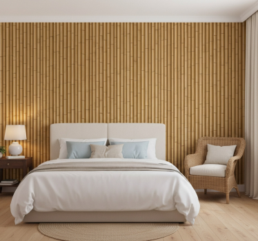 Papel de parede para quarto textura de rattan - TenStickers