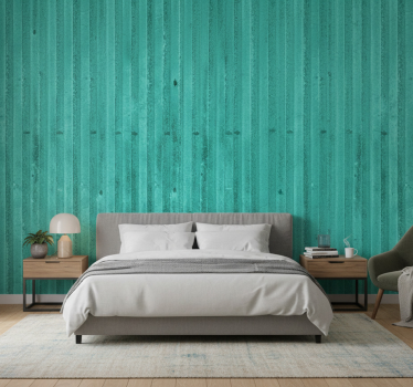 Papel de parede para quarto textura metálica envelhecida menta - TenStickers