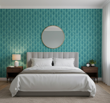 Papel de parede para quarto verde-azulado - TenStickers