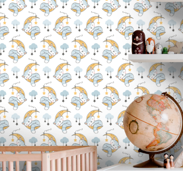 papel de parede quarto de bebé sonhos de gatinhos sonolentos - TenStickers