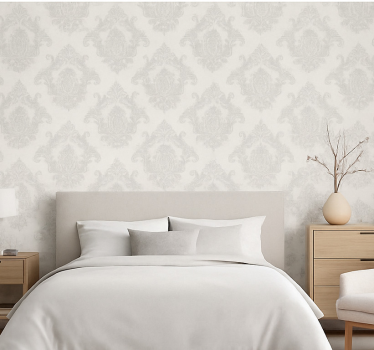 Papel de parede quarto de casal cinza moderno - TenStickers