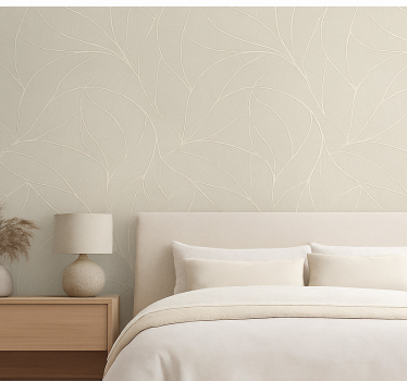Papel de parede quarto de casal estampa floral clara - TenStickers