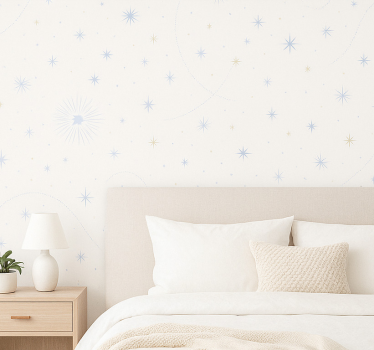 Papel de parede quarto de casal sonho de estrela celestial - TenStickers