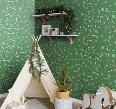 papel de parede quarto Doce de natal - TenStickers