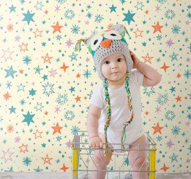 papel de parede quarto Estrelas - TenStickers