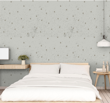 papel de parede quarto de casal padrão de pontos sutis - TenStickers