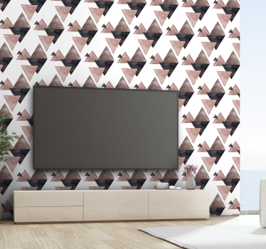 papel de parede formas geométricas Harmonia Triangular - TenStickers