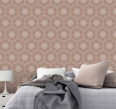 papel parede vintage Design de pedras - TenStickers