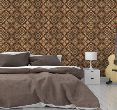 Papel de parede vintage estilo barroco - TenStickers