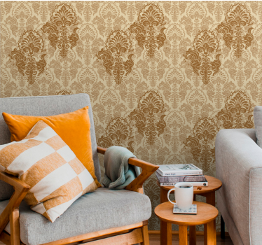 Papel de parede para sala cores quentes vintage - TenStickers