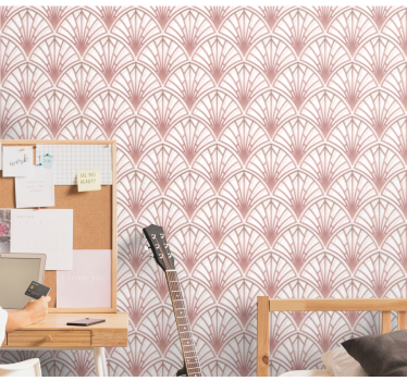 papel parede cor de rosa Fundo rosa elegante - TenStickers