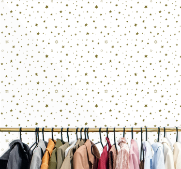 Papel parede estrelas Estrelas douradas - TenStickers