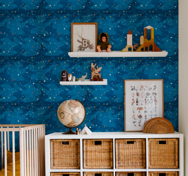 Papel parede infantil Noite estrelada - TenStickers