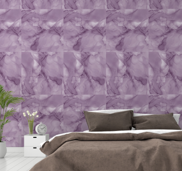 papel parede mármore Efeito de água com padrão de mármore - TenStickers