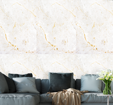 papel parede mármore Mármore cinza e dourado - TenStickers