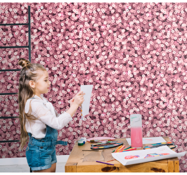 papel parede moderno Brilho rosa - TenStickers