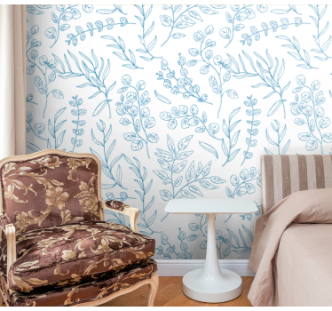 Papel parede natureza Plantas magras - TenStickers