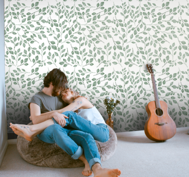papel parede natureza Ramos de oliveira - TenStickers