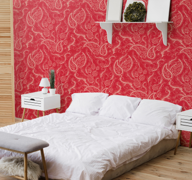 papel parede ornamental Ilustração paisley - TenStickers