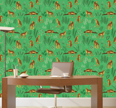 papel parede Selva verde - TenStickers