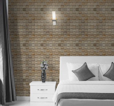 papel parede tijolo Textura de tijolo em tom cinza - TenStickers