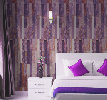 papel parede tijolo Textura de tijolo rosa - TenStickers