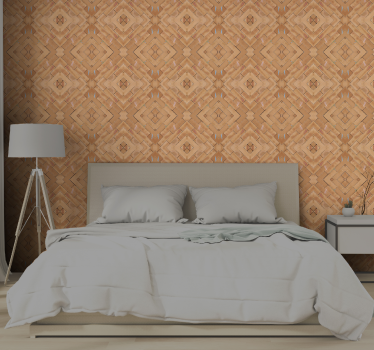 papel parede tijolo Textura de tons laranja - TenStickers