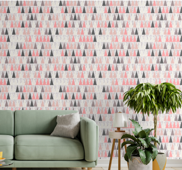 papel parede triângulos Padrão de triângulos de cores - TenStickers