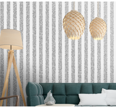 papel parede vertical Efeito de pedra cinza - TenStickers